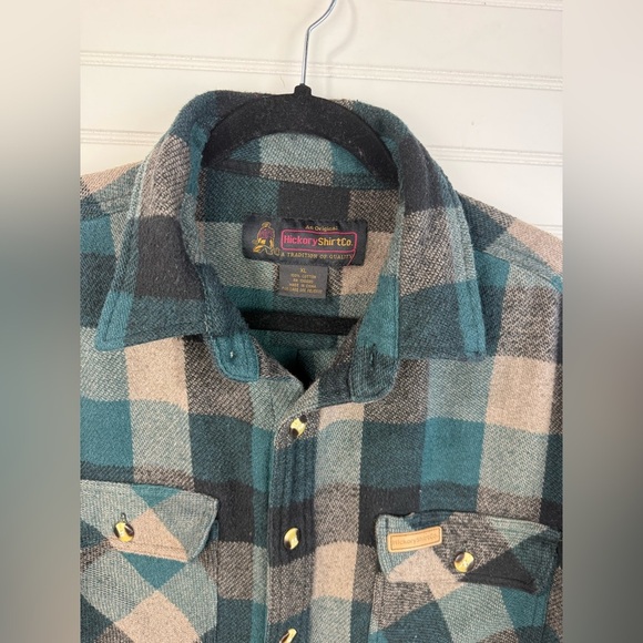 Hickory Shirt Co. men’s XL plaid button down long sleeve heavy duty work shirt - Picture 6 of 10